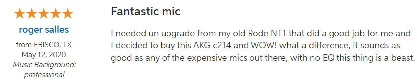 Akg C214 Review 2