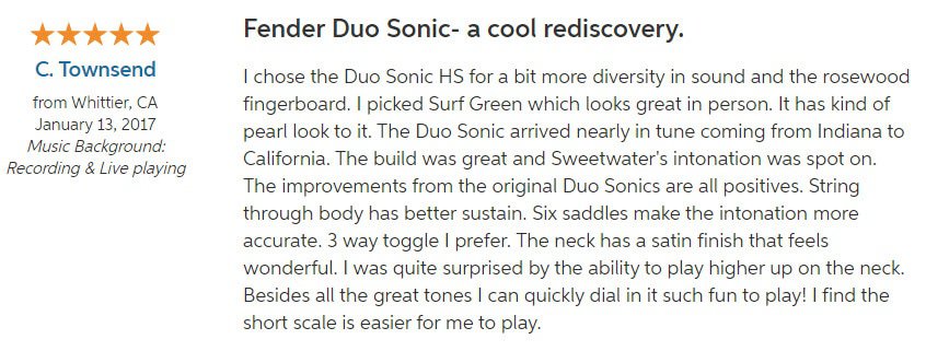 Fender Duo Sonic Hs Review 2