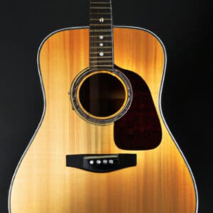 An image showcasing the Fender Hellcat 12-String, capturing its sleek sunburst finish, solid spruce top, and intricate abalone rosette