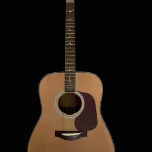 An image showcasing the Fender Paramount PM-1 All-Mahogany Standard Dreadnought NE Acoustic Guitar in exquisite detail: the rich, dark mahogany body gleaming under soft lighting, accentuating the intricate grain patterns and flawless craftsmanship
