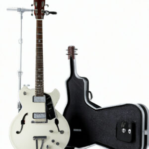 An image showcasing the elegant Yamaha APX600VW Thinline Acoustic-Electric Guitar Bundle