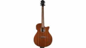 Handcrafted wooden acoustic guitar with a natural finish, ideal for musicians and professionals seeking high-quality sound. Perfect for performances and studio recordings.