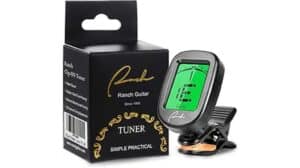 High-quality guitar tuner clip-on for accurate tuning, compatible with acoustic and electric guitars, easy to use, portable design, ideal for musicians and guitar enthusiasts.