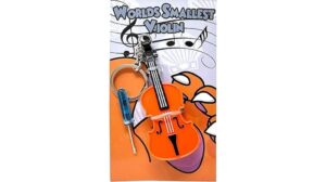 tiny violin keychain delight