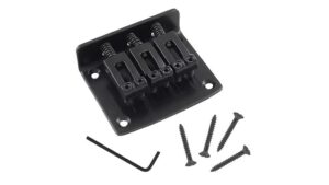 black adjustable guitar bridge