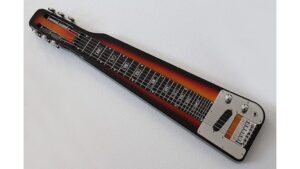 black electric lap steel