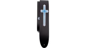 blue cross guitar strap
