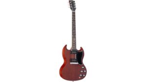classic cherry electric guitar