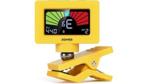 compact yellow clip tuner