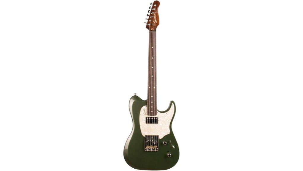 desert green godin guitar