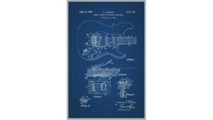 fifties electric guitar diagram