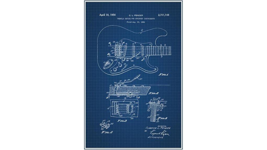 fifties electric guitar diagram
