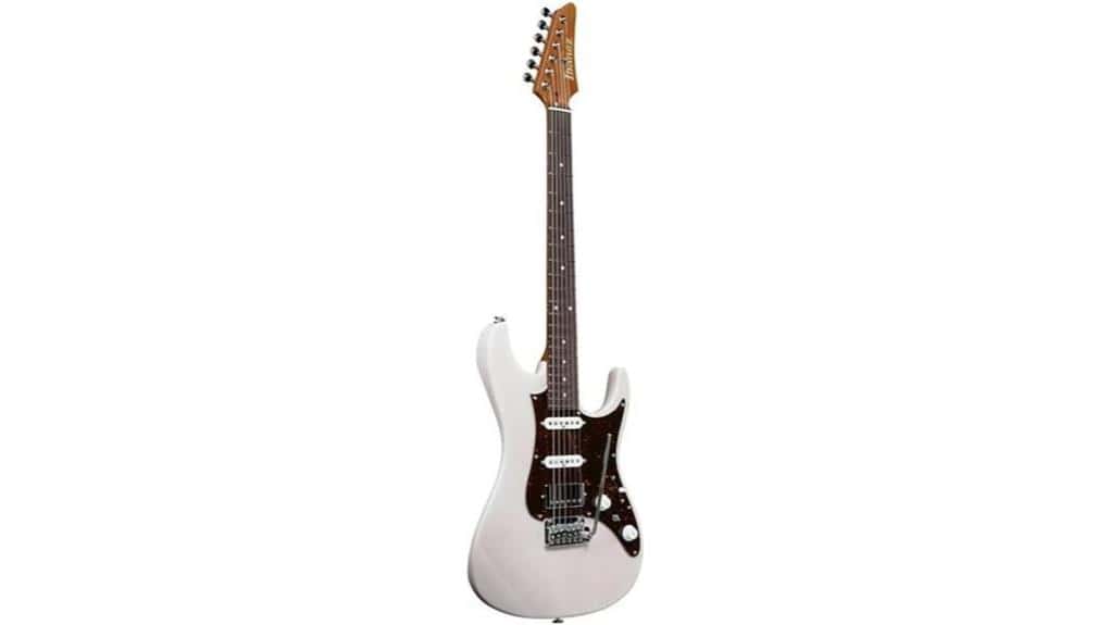 High-quality electric guitar for music enthusiasts and professionals, featuring a sleek design, versatile sound, and reliable performance for various genres.