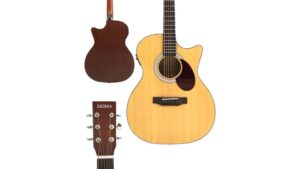 large acoustic electric guitar