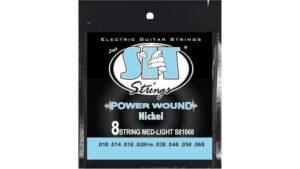 High-quality electric guitar strings by Techapel, featuring nickel winding for clear tone and durability. Suitable for various music genres, with medium-light tension for comfortable playability.