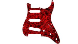 red pearl strat pickguard