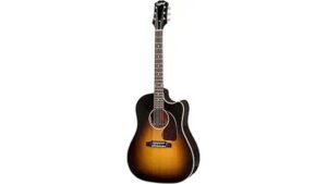 solid acoustic electric guitar