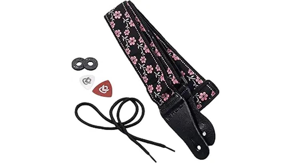 vintage woven guitar strap