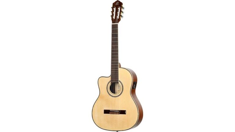 acoustic electric nylon guitar
