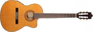 acoustic electric nylon string guitar