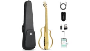 bamboo acoustic electric guitar