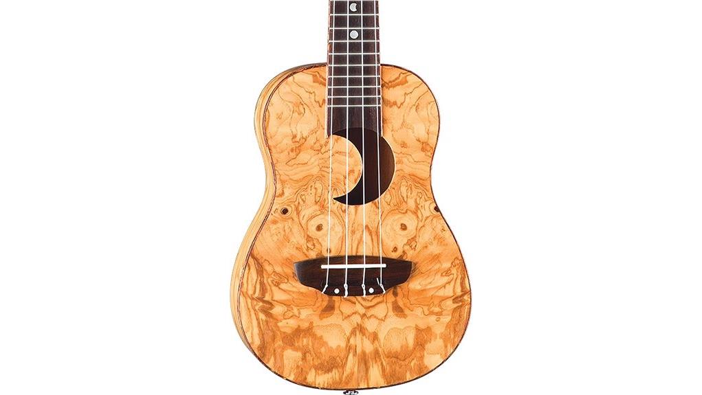 beautiful burl wood ukulele