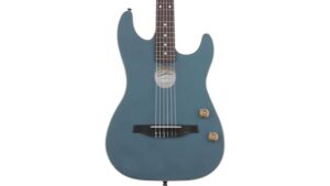 blue nylon godin guitar