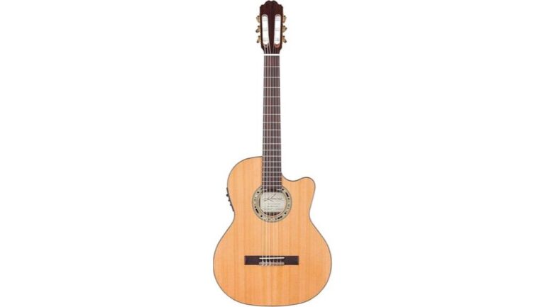 classical guitar with cutaway