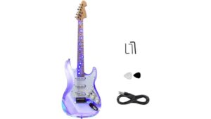 clear acrylic electric guitar