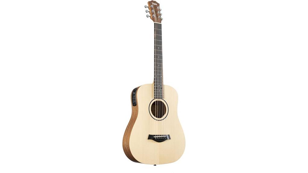 compact acoustic electric travel guitar