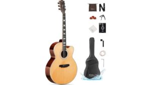 fesley jumbo cutaway guitar