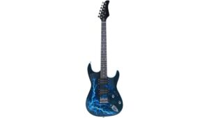 lightning style electric guitar