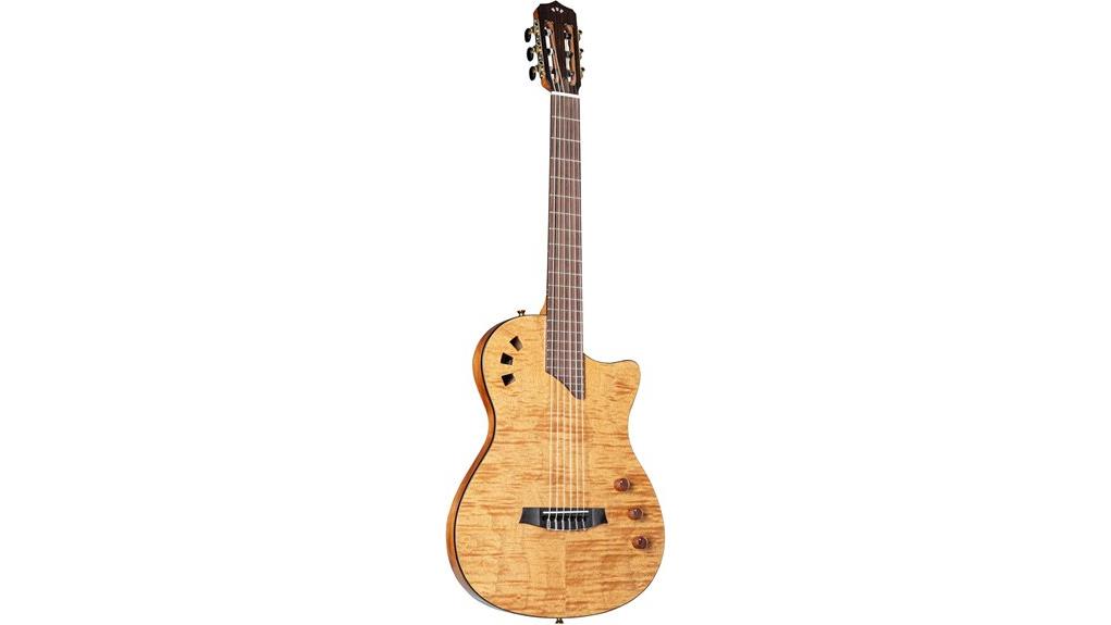 natural amber stage guitar