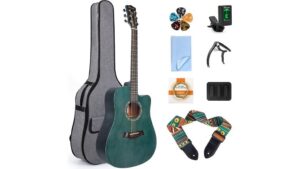 pro cutaway folk guitar