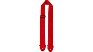 red suede guitar strap