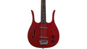 retro red longhorn bass