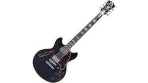 small hollowbody electric guitar