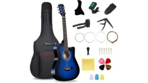 small wood acoustic guitar