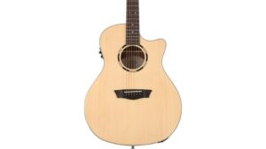 solid acoustic electric guitar
