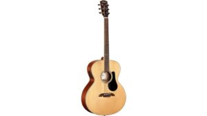 High-quality acoustic guitar perfect for beginners and professionals, crafted with premium wood for rich sound. Ideal for practice, performances, and recording sessions.