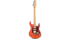 solid body electric guitar