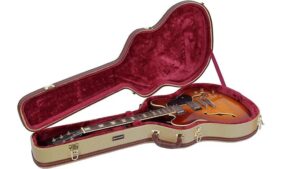 sturdy wooden guitar case