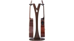 sturdy wooden guitar stand
