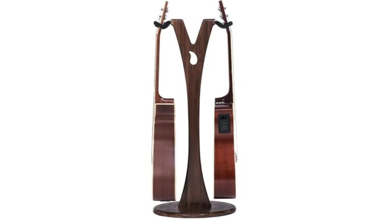 sturdy wooden guitar stand