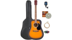 sunburst bundle acoustic guitar
