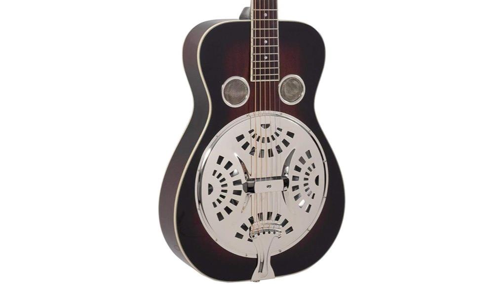 vintage sunburst archtop guitar